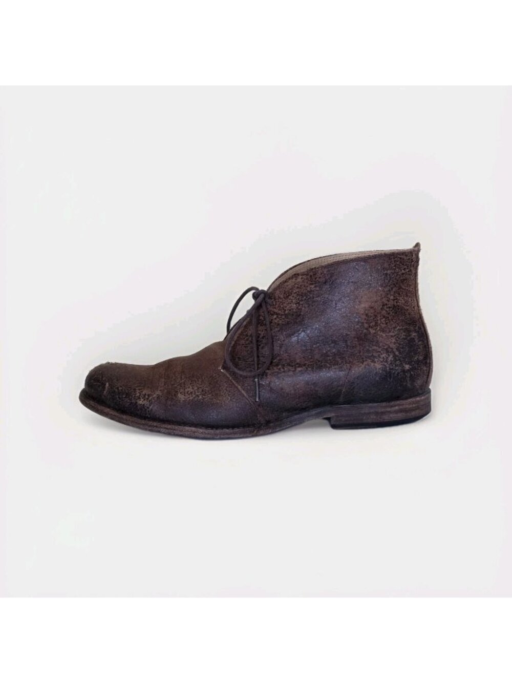 Frye Phillip Chukka Boots Mens US 11.5 D Brown Distressed Roughout Leather FLAW